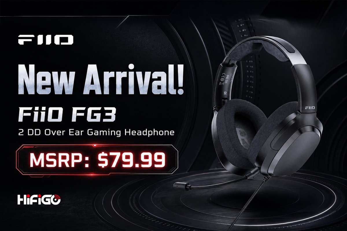 HiFiGoAudio's tweet photo. 🎮Fresh sound, fresh arrival!🎧
✨The FiiO FG3 is now available at HiFiGo!🔥
👀Would this be your next Gaming Headphone?🤔

🔗HifiGo: https://t.co/cLvMZuT1w5
#HiFiGo #FiiO #FG3 #Headphone #gamingheadphone #IEM #Audiophile #HiFi #PortableAudio #AudioGear #HeadFi https://t.co/5wzFHFyB6e