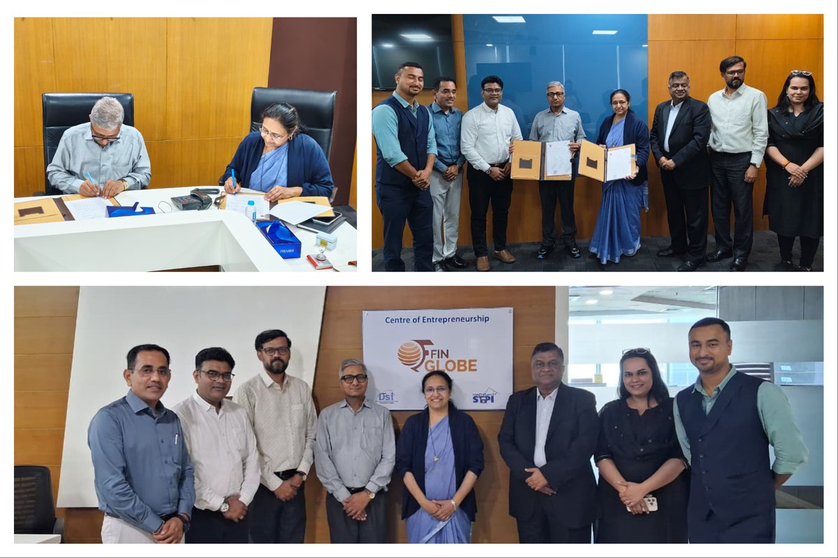 STPIFinGlobeCoE's tweet photo. STPINEXT (STPI-FinGlobe) signed an MoU with NFSU with vision to foster an ecosystem that enables seamless innovation, knowledge exchange &amp; entrepreneurship! The MoU was signed by Smt. Sonal Bhatawadekar, Director, @STPIGANDHINAGAR &amp; Prof, Dr. S O Junare Director NFSU Gandhinagar https://t.co/dq7c8VNwZV
