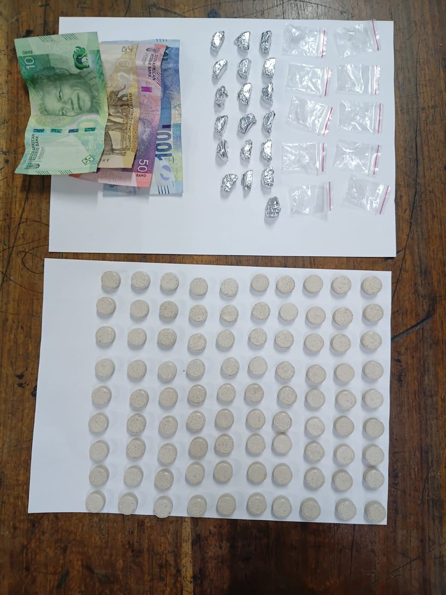 SAPoliceService's tweet photo. #sapsWC [OPERATION LOCKDOWN III HIGH-DENSITY AND DISRUPTIVE OPERATIONS YIELD POSITIVE RESULTS] #SAPS members attached to #OperationLocldown III performed high-density and disruptive ops in Elsies River, Manenberg and Mfuleni, and seized drugs and an illegal firearm and ammo, several suspects aged between 23 and 46 arrested. #PoliceVisibility #SaferCommunities ME
https://t.co/C4LQE3cTBA
