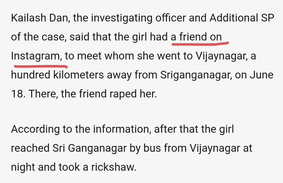 Obsidianyogi's tweet photo. This uncle created a fake AI pic of the girl, and is declaring her dead.

That 13 yr old girl is completely fine, there is no gang rape, she travelled 100km to meet her Instagram lover and stayed in the hotel without returning home.

India is fake news capital of the world. https://t.co/rWFuxkNAMw