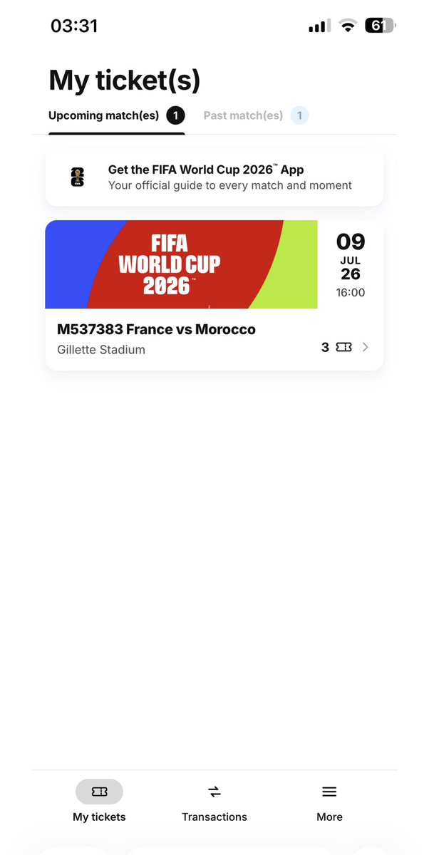 do_ace_'s tweet photo. Now down to three (3) tickets for France vs Morocco at Boston Stadium, 9 July at 4:00 pm 
Catergory 2

Price : $1200 each
Section 133 row 12
Willing to show video proof before payment 

Dm for more info
#FootballTickets #Boston 
#Francevsmorocco
#FifaWorldCupTickets https://t.co/HrbFtQ2WNB