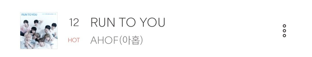 ahofworldwide's tweet photo. "RUN TO YOU" by AHOF debuts at No. 12 on the Bugs Real-Time Chart!

#AHOF #아홉 https://t.co/HLj8gBXuvC