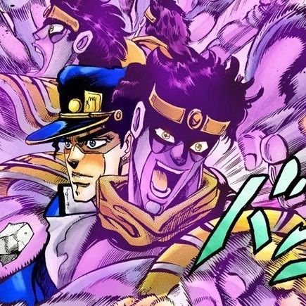 CEOofchiscara's tweet photo. I love star platinums bit goofy smile so much he’s just having a good time 😁😁😁 https://t.co/tvSpIKwUqv