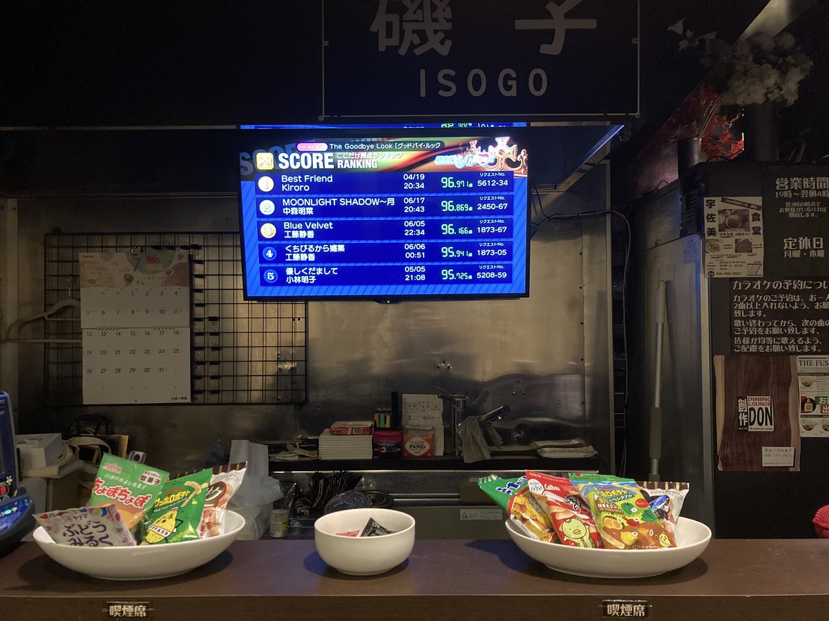 mitsuhiro_satoh's tweet photo. 本日は磯ん子の営業前にカラオケのモニターを移設しました 入り口側3席のお客様が歌いやすくなったと思います https://t.co/CXqCC9QIlQ