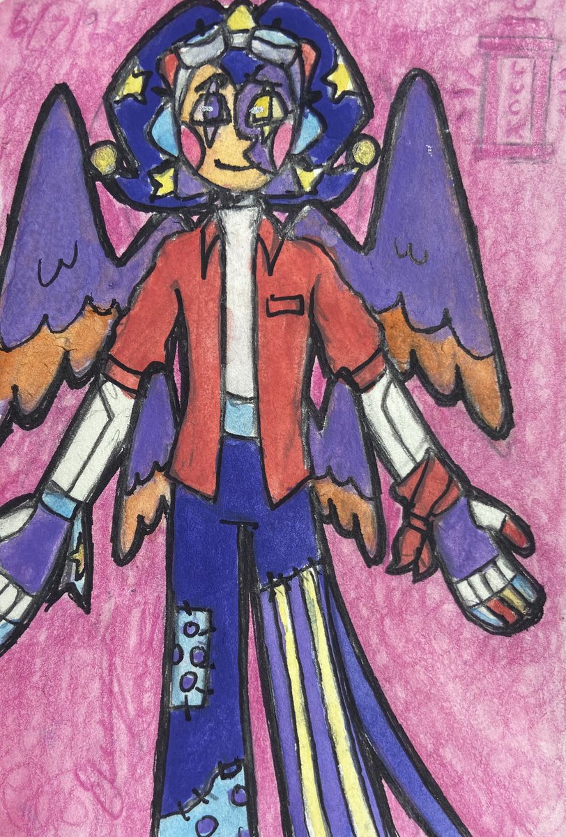 LanternLuck's tweet photo. Solar and Carmine Fusion!
An arial stunt flier who formerly did circus work and engineering.
Now he helps to choreograph and teach arial stunts for shows
Misses his brother but not his old boss
#Tsams #sunandmoonshow #tsamssolar #Tsamscarmine #tsamsau https://t.co/jKMKaWNXEw