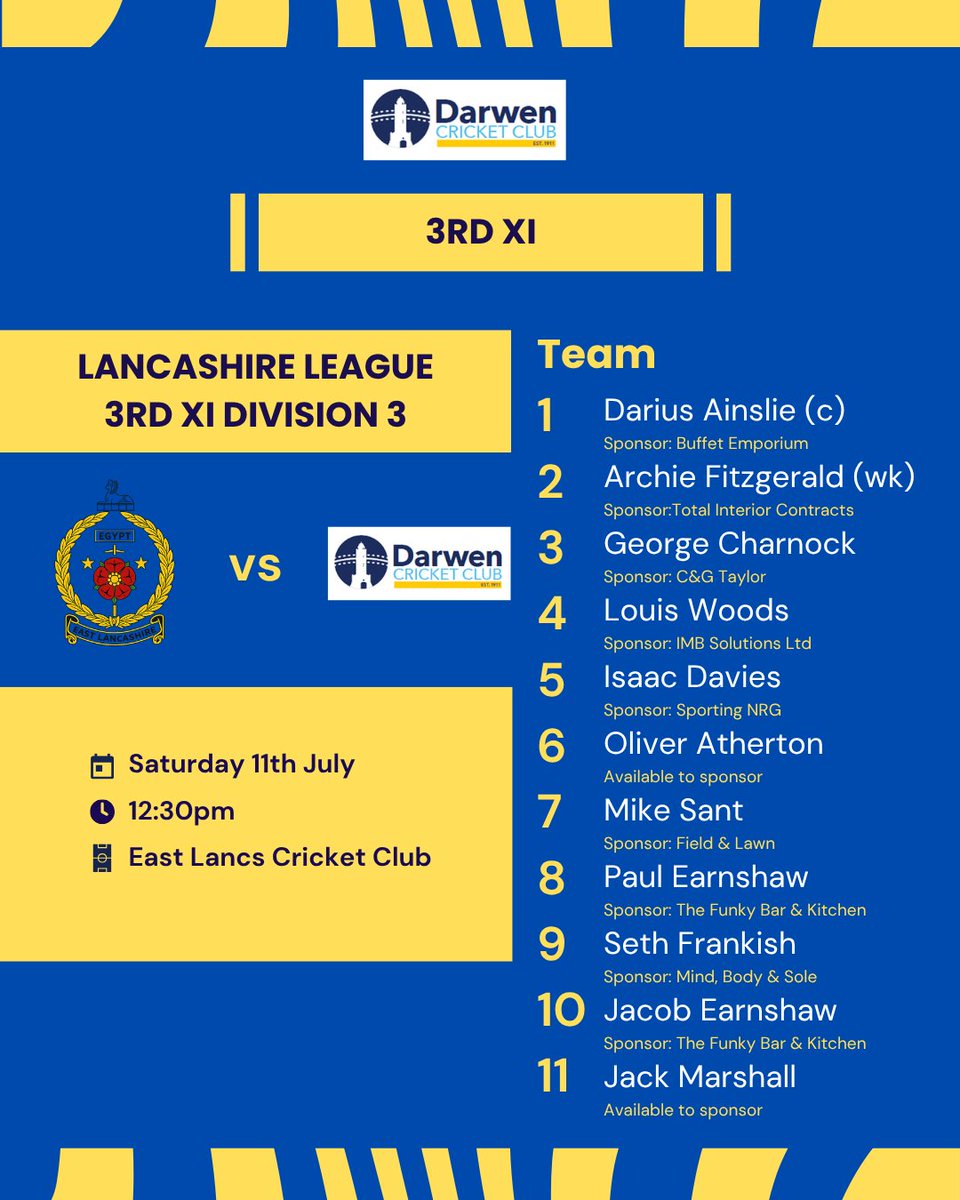 DarwenCC's tweet photo. Weekend Teams 🗼

Here's how we line up 👇 https://t.co/OXvSdcSyx4