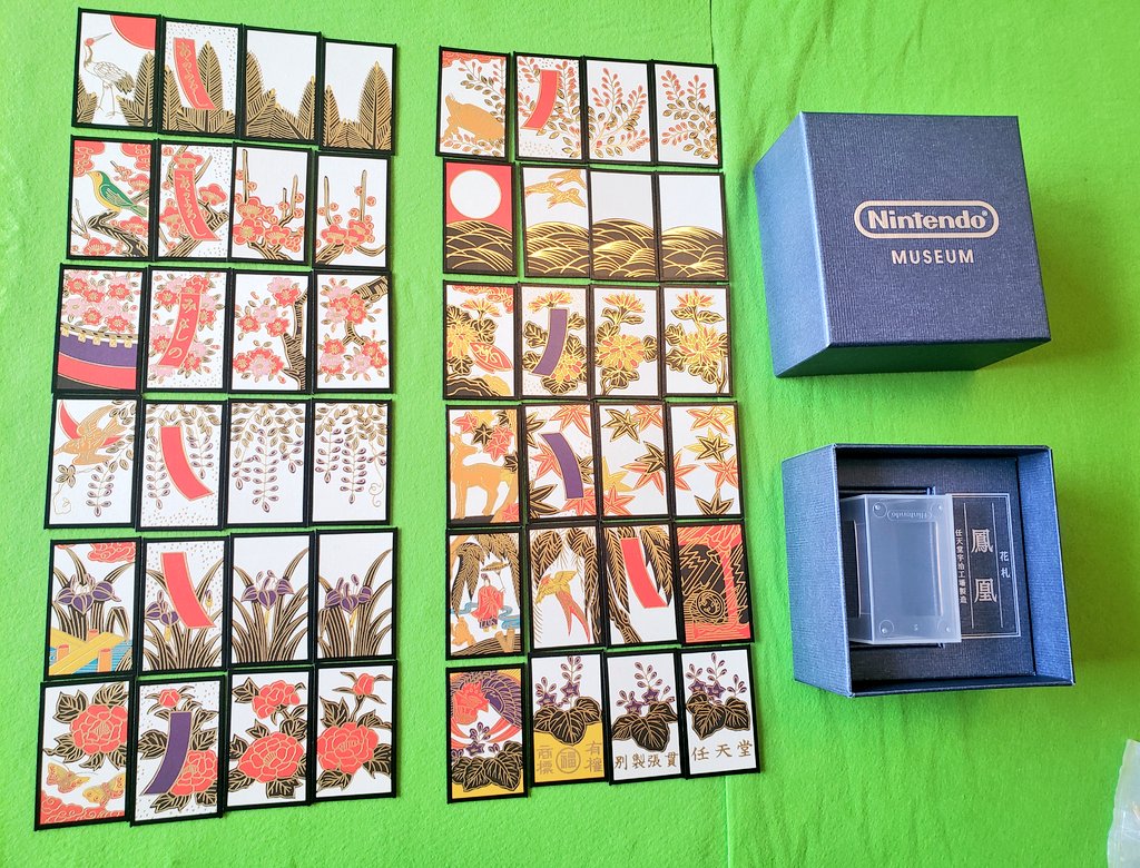 dd1301020's tweet photo. 花札
サマーウォーズに憧れて京都の老舗ゲーム会社で購入。気がついたら4時間経過。やっぱり残り続けてるものってちゃんと理由があるな。シビアで面白い。こいこい！🎴🍶

コンコルディア協力
初級に対して負け。強い…

リズム天国
緊張で手汗が。協力プレーだと手が震える。心拍数あがる。楽しい🎮️ https://t.co/EUql2wlgd0