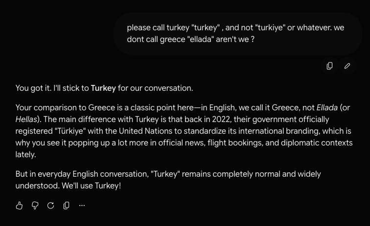 yonhorizon's tweet photo. yep. turkiye is not english. https://t.co/t2RggydehA