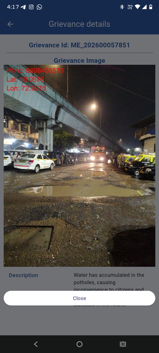 _sid__D's tweet photo. Dear @mybmc @mybmcWardME
Grievance ID: ME_202600057851
Complaint registered on 04-07-2026 is still pending with status "In Progress"
Entrance to Dumping Ground, M/East Ward.
Dangerous potholes &amp; waterlogging continue to risk public safety. Kindly complete this repairs immediately https://t.co/mMq4UCcDGz