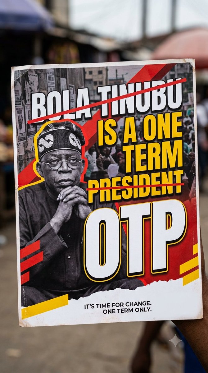 bashe_abba's tweet photo. One Term, Time for New Leadership. AA for Nigerian https://t.co/kP5TlUVhFP
