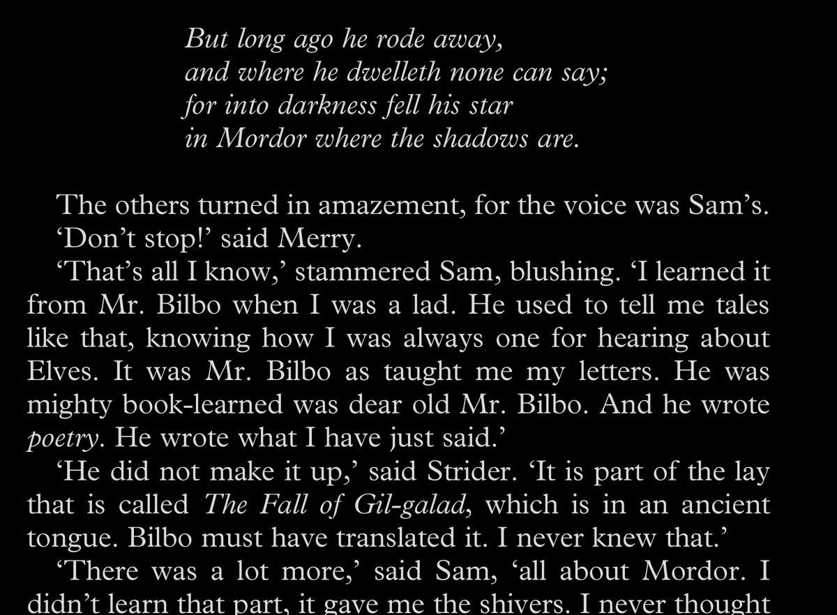 0Emiyas's tweet photo. #LOTR 
"For into darkness fell his star 
in Mordor where the shadows are."

يلعن ام متعة السرد ادمان ياخي 😭😭😭 https://t.co/ssVGLIaQ4R