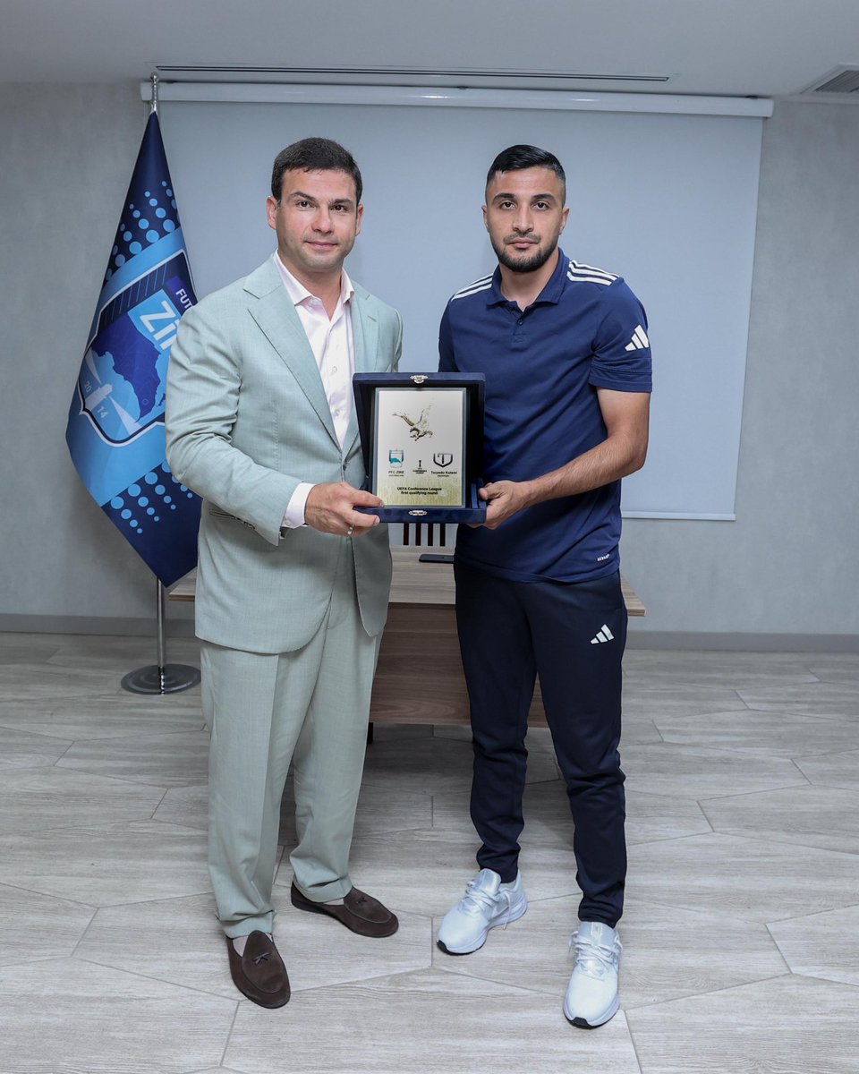 MammadovOrkh's tweet photo. Bugün UEFA @Conf_League da Avropa yolumuz başlayır. İnanıram ki, @ZirePFK meydanda əzmkarlıq, intizam və xarakter nümayiş etdirərək azarkeşlərimizi sevindirəcək. Futbolçularımıza və məşqçilər heyətinə uğurlar arzuladım.
Gəlin, birlikdə komandamızı dəstəkləyək! #ZirəİləZirvəyə💙🦅 https://t.co/SGqwZaq9Yn