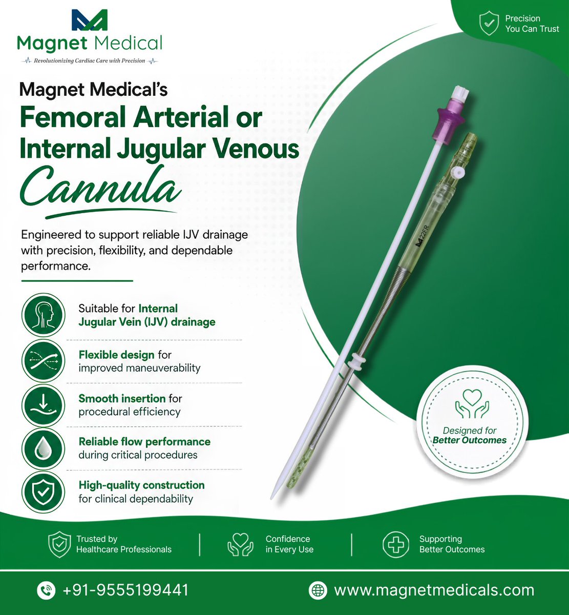 MacvicMagnet's tweet photo. At Magnet Medical, we continuously improve our products based on valuable feedback from healthcare professionals. 

📞 +91-9555199441
🌐 https://t.co/rHk8mo1WLr

#MagnetMedical #IJVDrainage #VenousCannula #FemoralArterialCannula #CardiacSurgery #CardiacCare #MedicalDevices https://t.co/nqy7hEd5AO