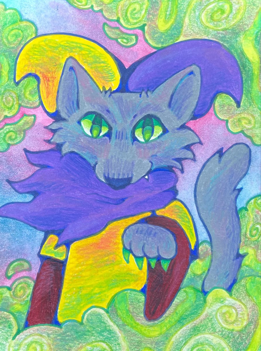 bugpon's tweet photo. straight up drawing and painting on legit irl paper for art fight this year does anyone give a fuck https://t.co/GtCKyhZAST