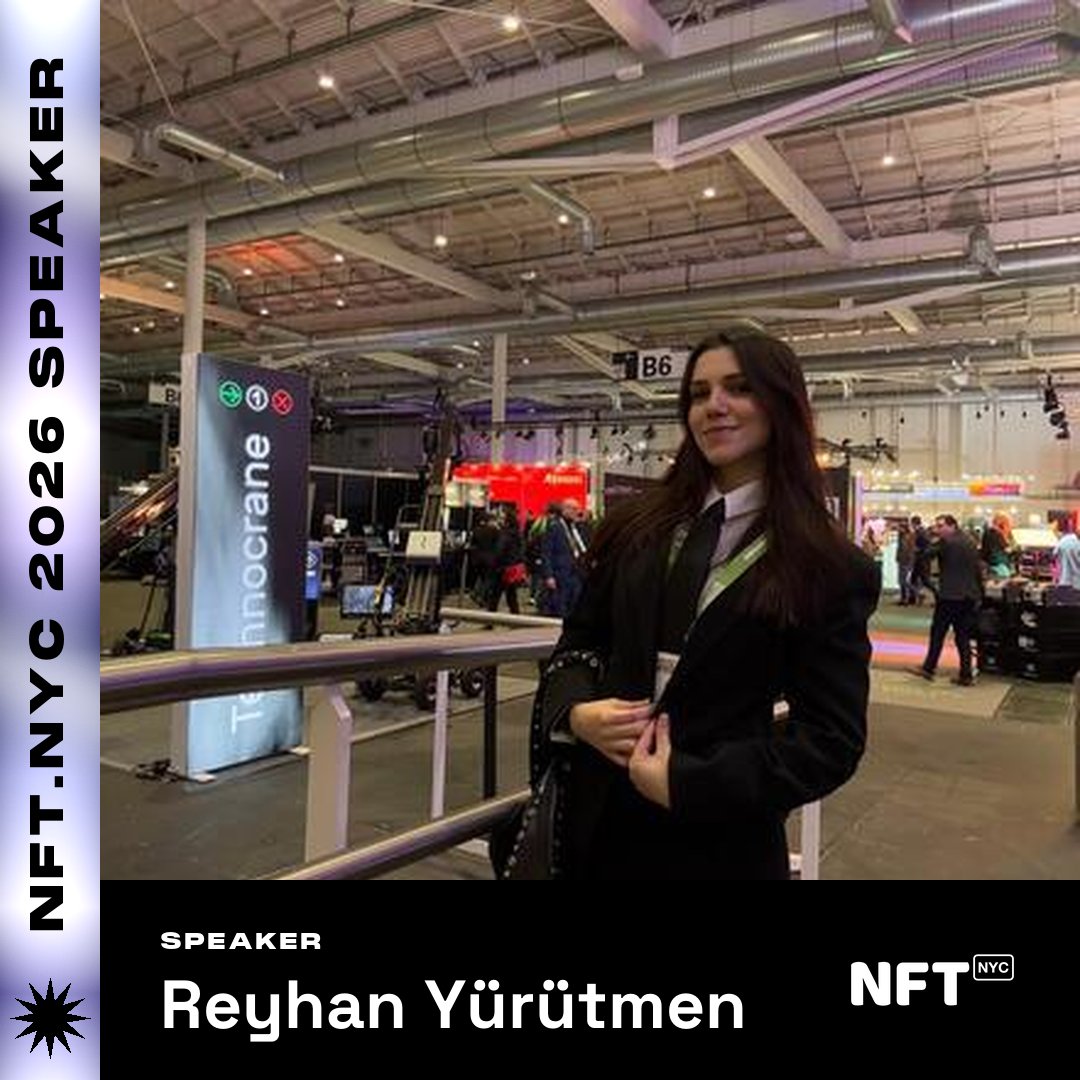 NFT_NYC's tweet photo. SPEAKER SPOTLIGHT

Reyhan Yürütmen is a digital identity strategist bridging industrial engineering and blockchain, advocating for AI artists' rights and on-chain provenance. 

Hear her session at https://t.co/1IrDLHe1py Sept 1-3.

https://t.co/PzrWSp4GLy https://t.co/tQScjdZAAe