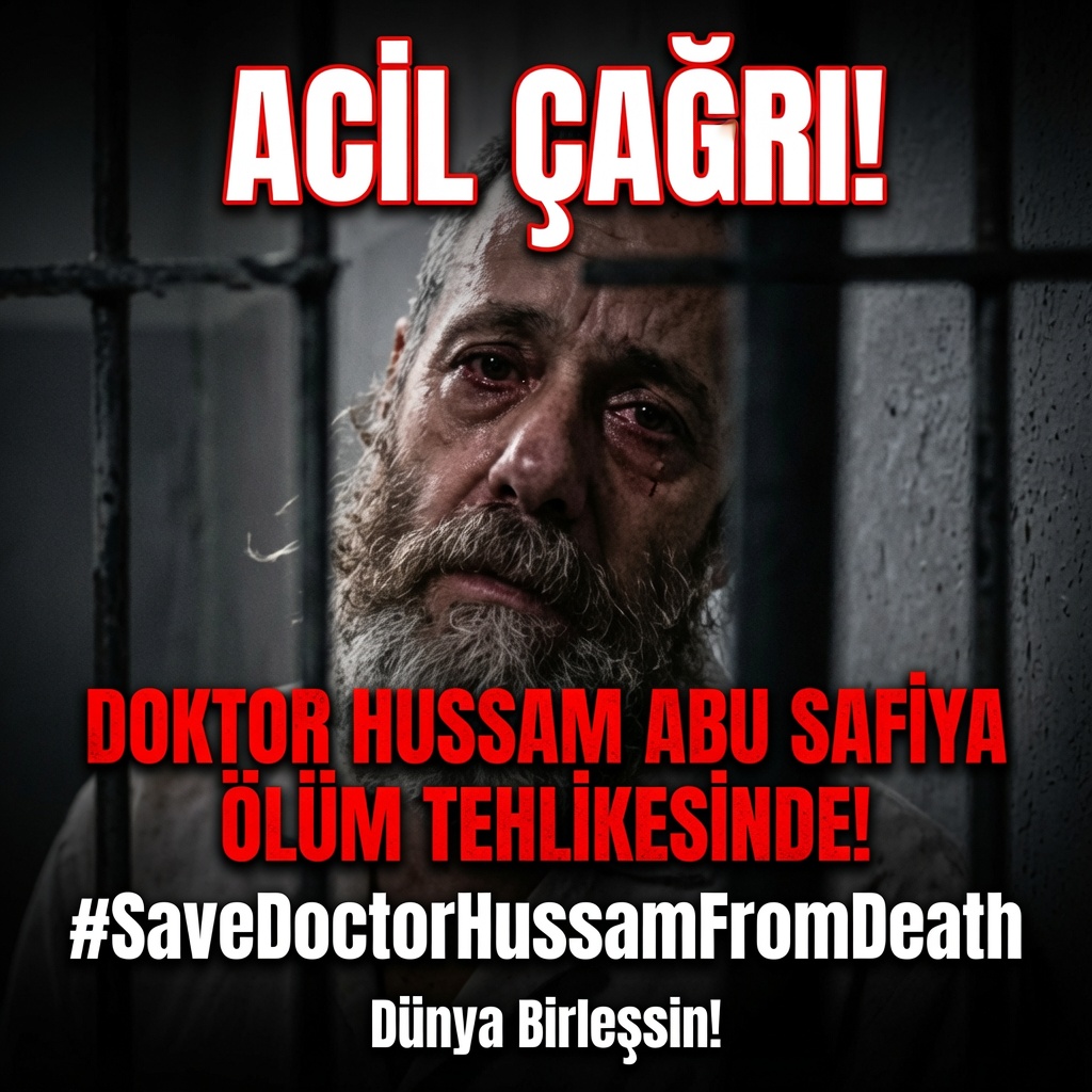 34Abdulhamid's tweet photo. 🚨Paylaş Duyur
Doktor Hussam Abu Safiya'nın hayatı tehlikede☠️

Tek etiket: 👇
Türkçe: Doktor Hussam'ı Ölümden Kurtarın
İngilizce: #SaveDoctorHussamFromDeath
Görenler bu şekilde tweet atsın https://t.co/RRvJtAKPZW