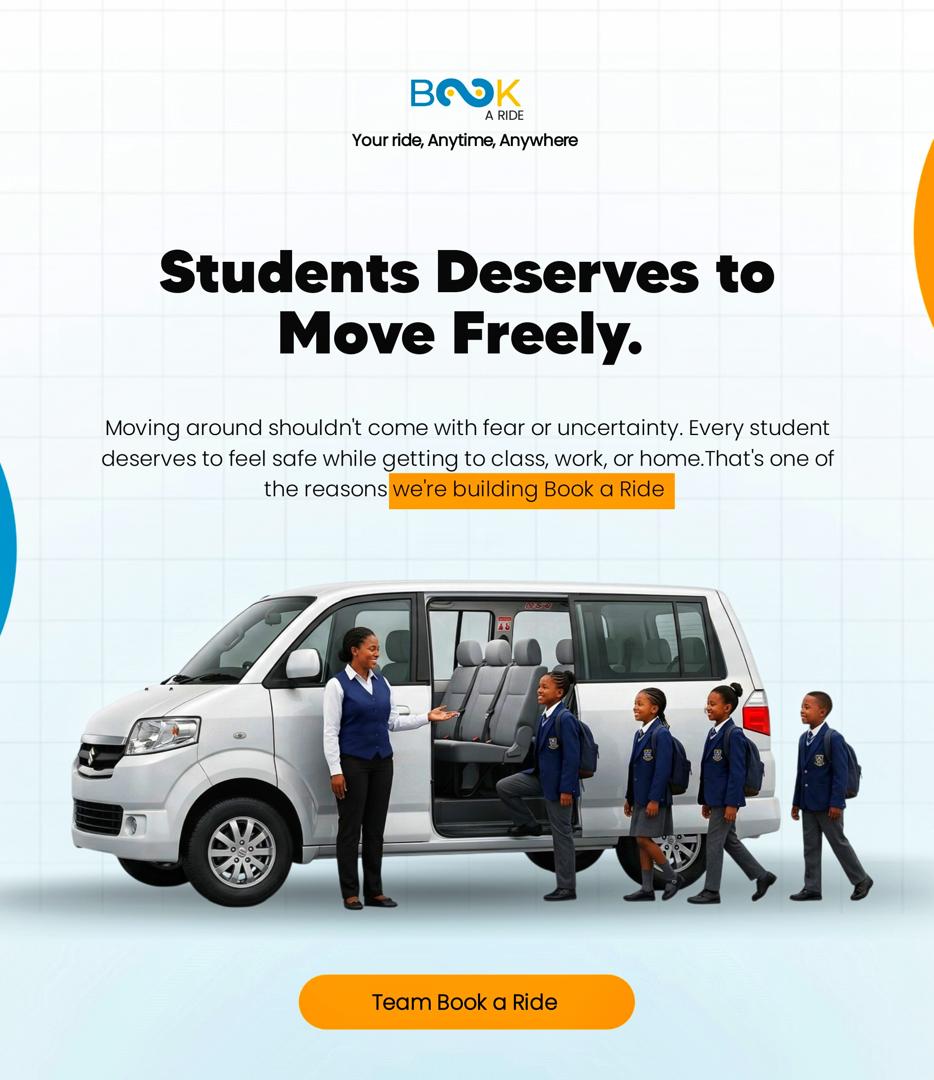 bookaride01's tweet photo. Safety Awareness📢
No student should feel fear while in transit and that is why we are building Book a ride.
Ensuring every student feels safe and secured!!
#safety #Bookaride https://t.co/BvT17LCRxA
