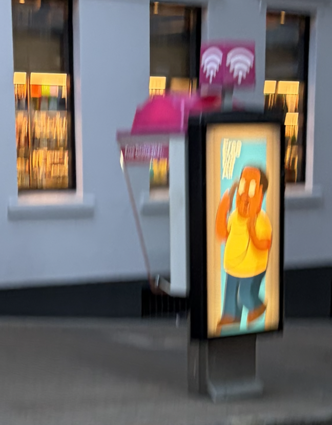 FlaffMaff's tweet photo. @ps1loadscreen Saw Cleveland on one of these while crossing the road earlier and just barely got a photo. What is happening https://t.co/bmD0ZN7Yom