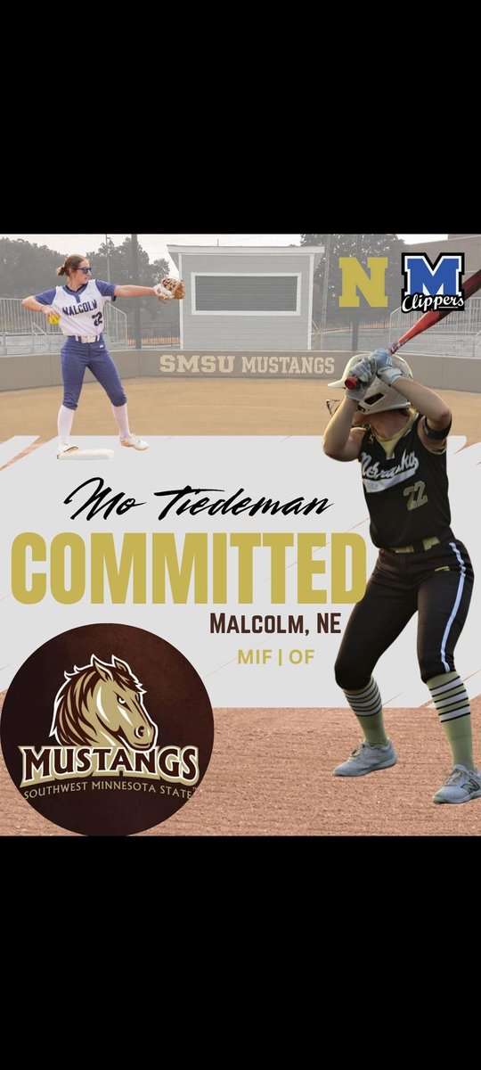 MoTiedeman22's tweet photo. COMMITTED!! Huge thank you to @coachbbouman for this opportunity. Here's to the next 4!! @NEGoldVance @MidwestPremierS @HitwithBrad @RaiseTheAnchor @BoatsSoftball @MalcolmSchools @DallasSweet https://t.co/BVuPcsSQnd