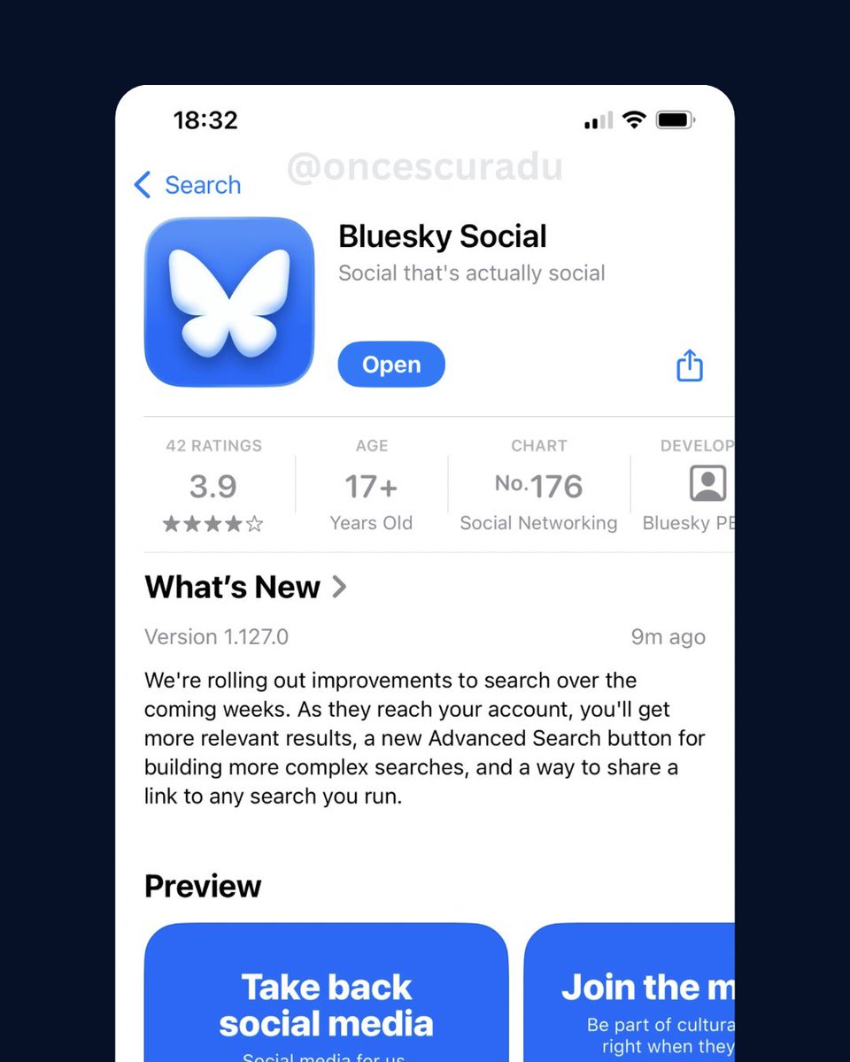 oncescuradu's tweet photo. 🦋Bluesky is adding on mobile a new “Advanced Search button” for complex searches and a way to share a link to any search you run. https://t.co/evrxOTEgVH