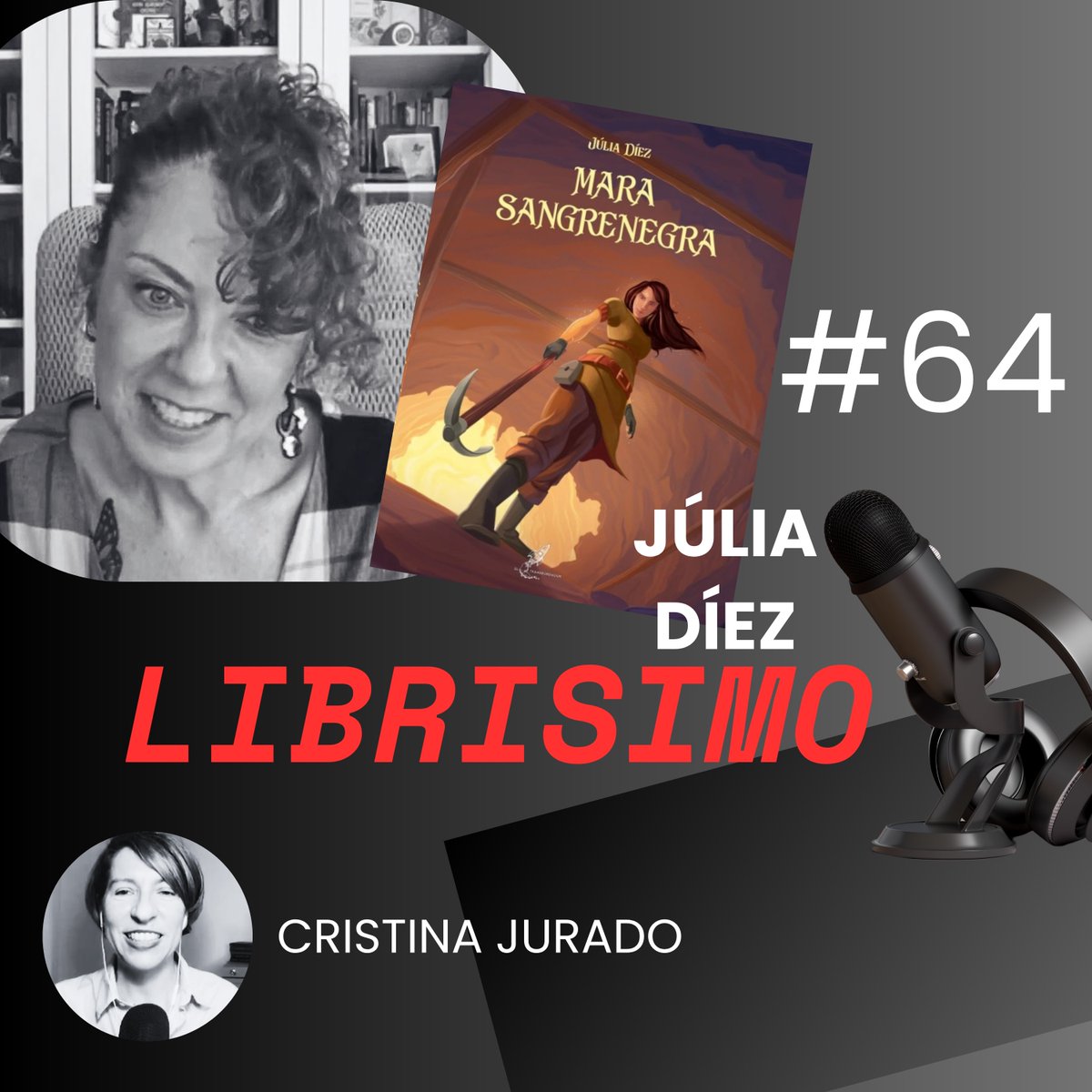 dnazproject's tweet photo. 📙 ¡Los miércoles vienen cargados del podcast de LIBRISIMO en @ivoox !
El #64 nos ha traído a @JuliaDiezAutora que nos ha presentado su nueva novela de grimdark MARA SANGRENEGRA, publicada por @EdTransbordador 

#terror #literatura #novela #libros 

https://t.co/tAMn9neqGy https://t.co/RV6wcykyqc