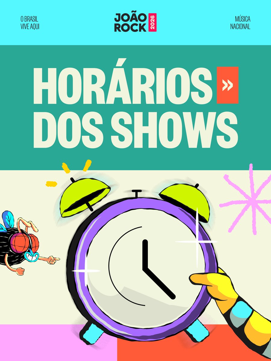 joaorock's tweet photo. Os horários do João Rock 2026 estão no ar! ❤️‍🔥

Segue o fio 👇 https://t.co/TN7PecKigF