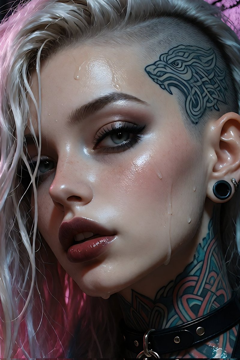 AltGirlElla's tweet photo. Hot, wet, and zero fucks given 😈A pretty face and a body that doesn’t ask for permission.

This is the one your parents warned you about 💦

#TattooedBeauty  #WetAndWild #PastelPrincess #ShavedHead #AltGirl #BadGirlEnergy

Thanks to @NukeAi78321 for the awesome Krea2Tuned model. https://t.co/e587Rb4poR