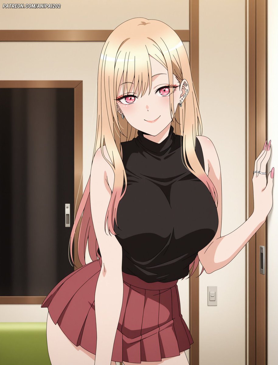 MarinXCos's tweet photo. Finally over? She’s not wearing her usual school uniform this time. Instead, she’s dressed in a skirt, as if some habits never change. It seems she’s been quietly expecting the reader’s visit.

“Good evening.”

#OpenRP #LewdRP #MVRP #MyDressupDarling https://t.co/KfWT0JT6sb