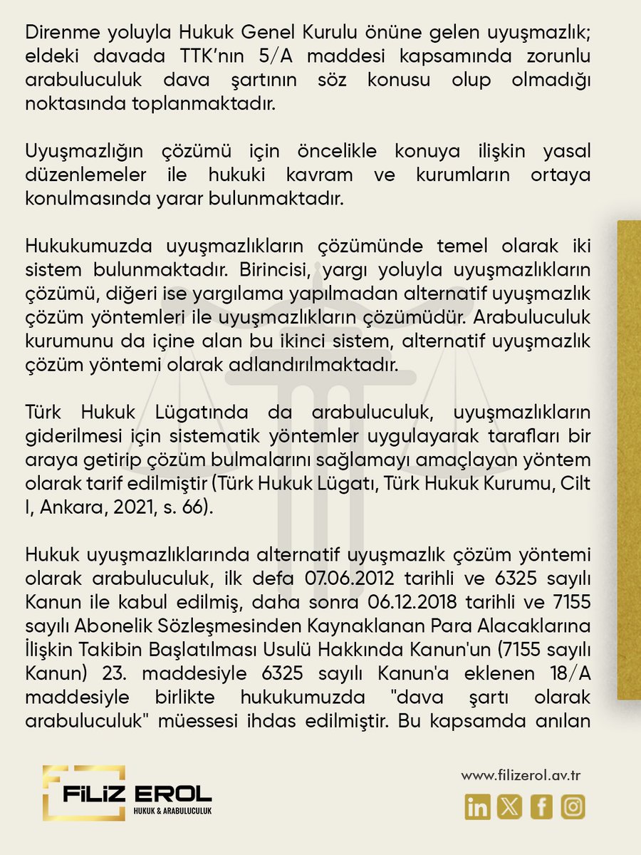 AvFilizErol's tweet photo. 📌 Hukuk Kararları, Türkiye Hukuk Gündemi ve Uluslararası Hukuk Gündemi İçin Takip Edin! 

#arabuluculuk #türkticaretkanunu #uyuşmazlık #hukukibilgi #yargıtaykararları https://t.co/4dsRPXeaAK