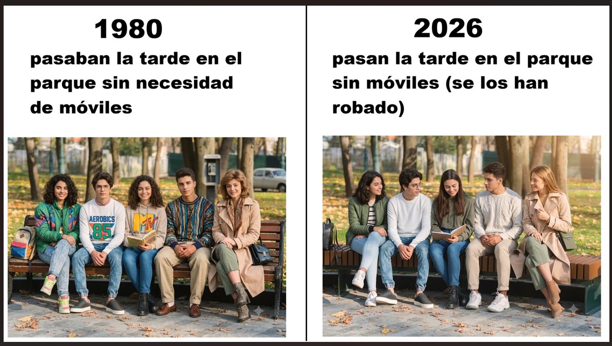 Algete's tweet photo. una diferencia entre los jóvenes de Barcelona de 1980 y los de 2026 https://t.co/AVgBmIsZQ5