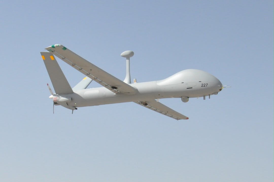 Strategicprism0's tweet photo. The Indian Navy has confirmed that a Drishti-10 Medium Altitude Long Endurance (MALE) unmanned aerial vehicle crashed off Porbandar Airfield during a routine training sortie this afternoon.

According to the Navy, the UAV went down shortly after takeoff in the vicinity of the airfield. A Board of Inquiry has been ordered to determine the cause of the incident.

The Drishti-10 is the Indian variant of the Elbit Systems Hermes 900 MALE UAV, manufactured by Adani Defence & Aerospace under license in India.