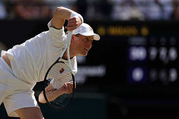 christophclarey's tweet photo. World rankings of Jannik Sinner's last 7 opponents

171  (Tabur)
56 (JM Cerundolo)
50  (Kecmanovic)
48 (Borges)
81 (Brooksby)
151 (Mochizuki)
74 (Struff)

8 (Djokovic) next at #Wimbledon

https://t.co/HNCIx5TWwf

#getty https://t.co/2R2u8vnyNJ