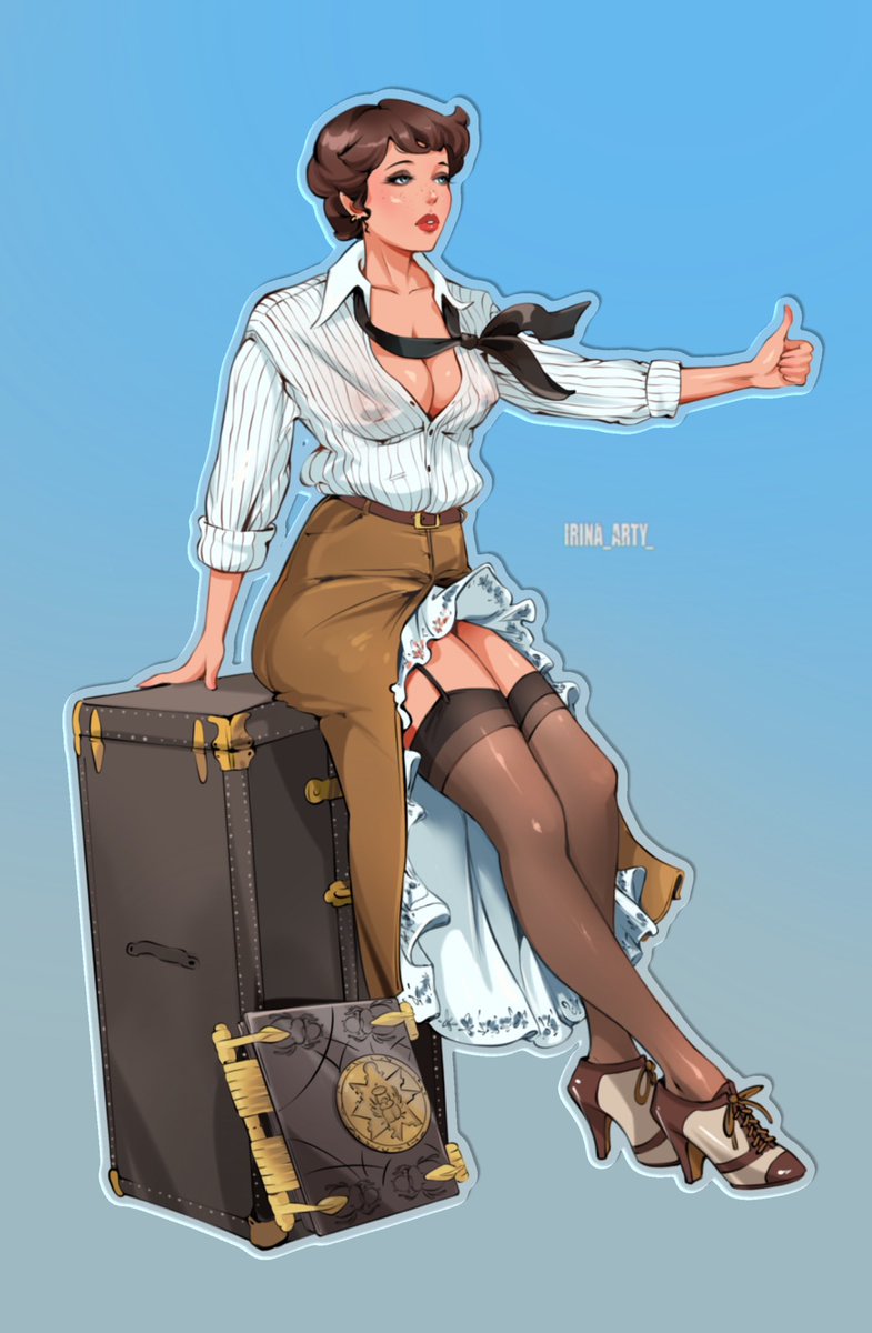 Irina_arty_'s tweet photo. This is the 9th sticker from my Favorite Characters set, created as a commissioned piece. (The background was added just for the post!) https://t.co/GAiTMTW3Ae