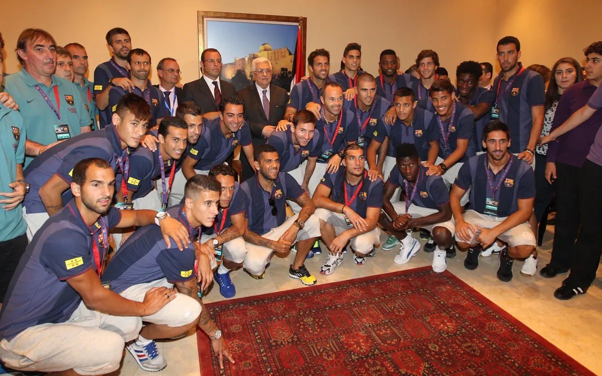 Rusty_PWN's tweet photo. @M_o_A_t_h @tluior He visited both Palestina and Israel as part of "Peace Tour" back in 2013, organized by Barça

You won't show the ones from Palestina because it doesn't fit your agenda. https://t.co/0z3F3zQVaK