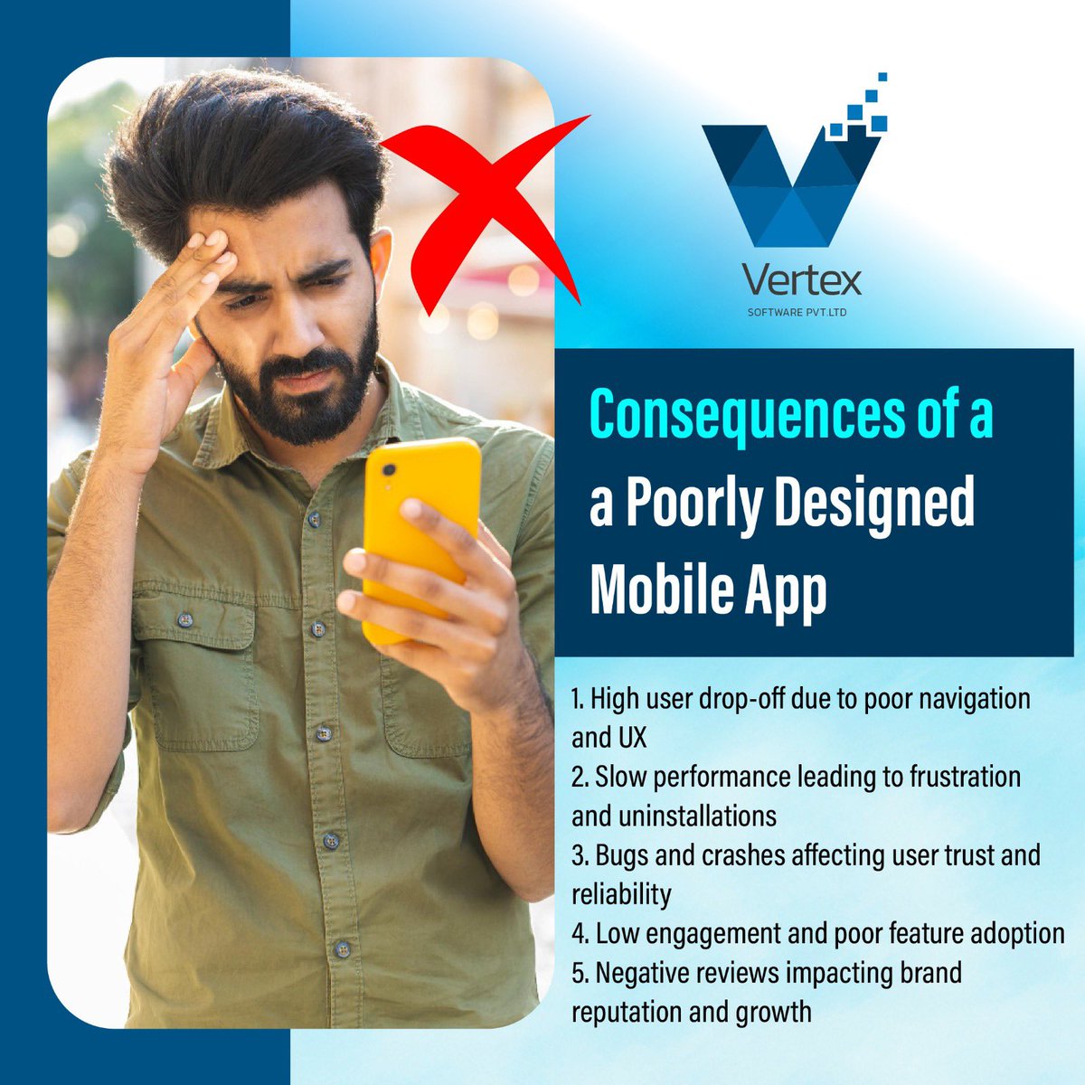 VSELKC's tweet photo. At Vertex Software Pvt Ltd, we design and develop customized mobile applications that convert ideas into seamless digital experiences.

CONTACT US FOR A FREE CONSULTATION!

📞 +94 77 554 5908
📧 Contact@vertex-software-enterprise.com

#vertexbytes https://t.co/rpLe06LnUD
