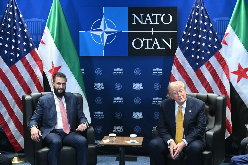 Osint613's tweet photo. (Former) Al Qaeda, NATO and Trump wasn’t on my bingo card https://t.co/P7TBFot9Cw