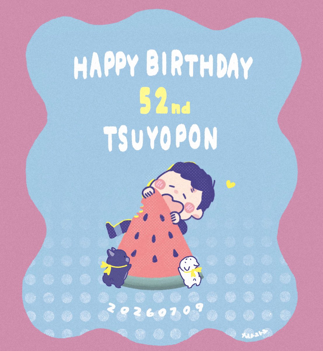 tarara_818's tweet photo. つよぽん！！
お誕生日おめでとうございます🍉🎉
 #草彅剛52回目誕生祭_0709 https://t.co/QyuUfqXDV0