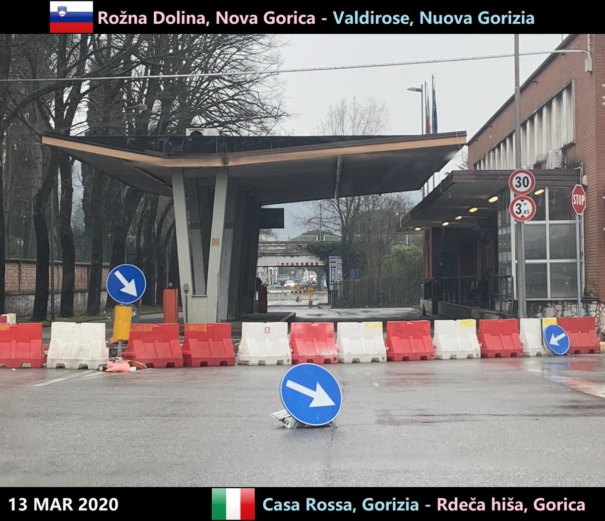 Pillandia's tweet photo. Locked border between Italy 🇮🇹 and Slovenia 🇸🇮 in March 2020.
https://t.co/Nx9Ja6K385
#Riigipiir #Confine #Meja #Border #国境 #边界 #Granica #Grenze #Fronteira #Frontière #Σύνορα #Кордон #Frontera #Mpaka #Robeža #Kufiri #Gorizia #NovaGorica https://t.co/oo0ImHOEOc