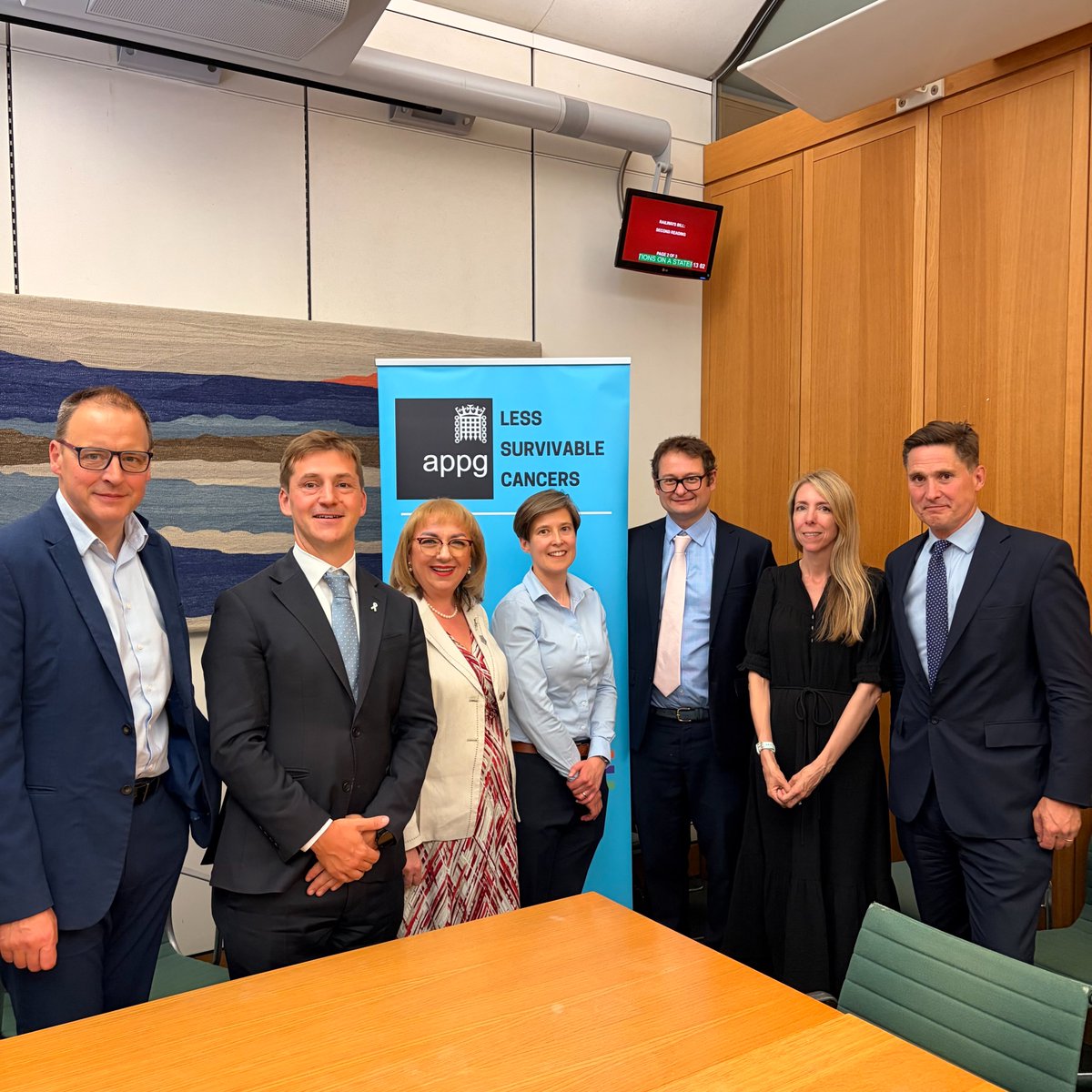 LessSurvivable's tweet photo. Yesterday, the APPG on Less Survivable Cancers met to discuss how to drive innovation in treating rare cancers. We're grateful to Minister @SharonHodgsonMP for joining to hear our thoughts and to @JoshFG MP for chairing. https://t.co/Jot92eG4C0