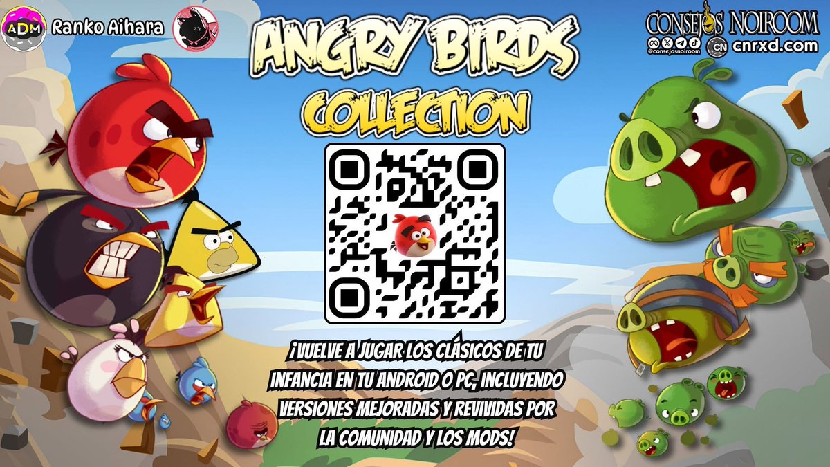 Ranko_uwu's tweet photo. Dado que Angry Birds vuelve a ponerse popular, les comparto por acá mi recopilación de toda la saga clásica de juegos para Android y PC, además de versiones hechas por fans que mejoran los juegos.

Y si preguntan, sí, están incluidos AB Go, Epic e incluso Fight.

#angrybirds https://t.co/esi97DpGQ8