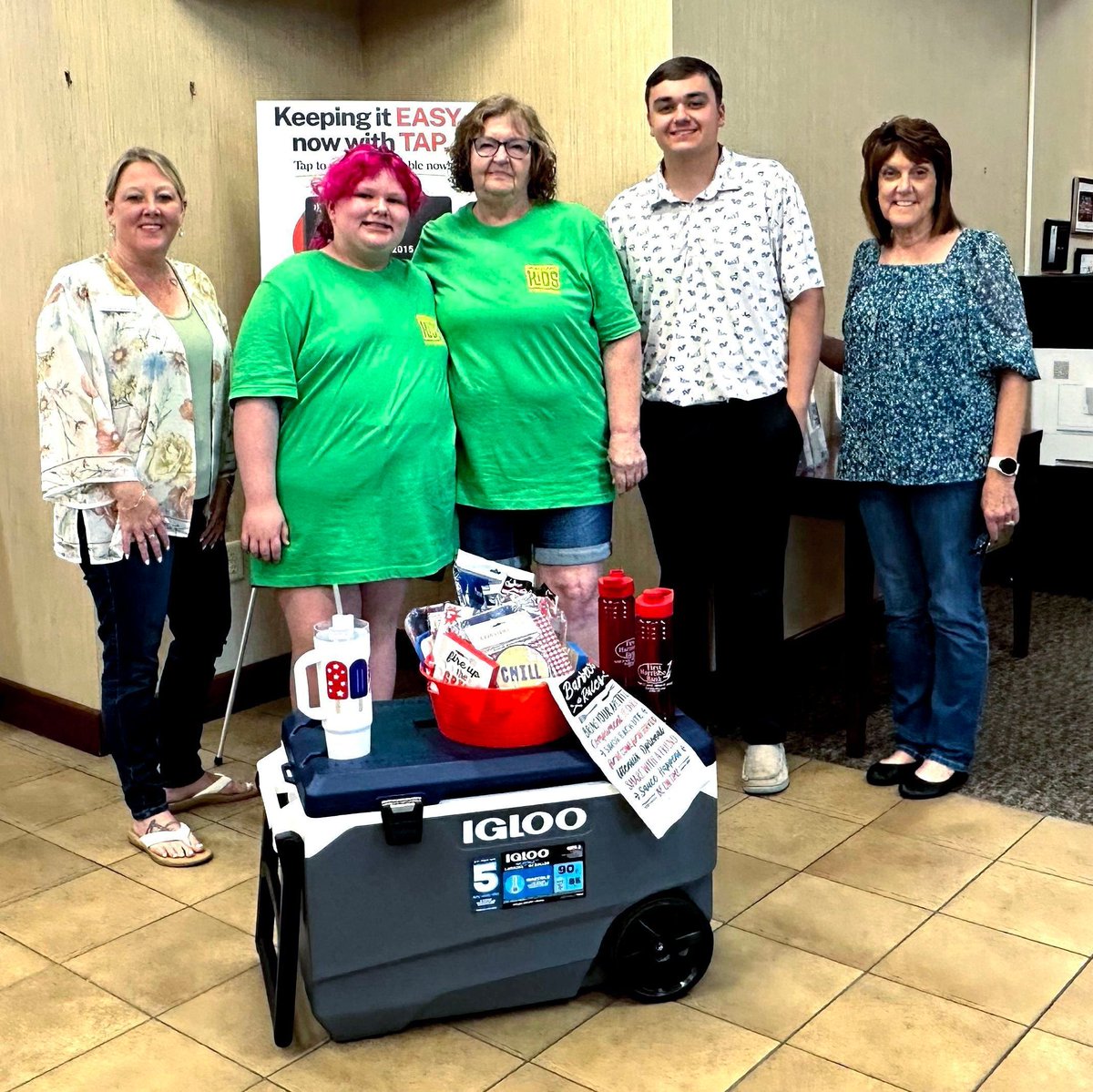 FirstHarrison's tweet photo. 🎉Congratulations to Sonja, our Washington County Fair raffle winner! We hope you enjoy your cooler full of summer goodies. 

Thank you to everyone who stopped by our booth and entered the giveaway. We loved seeing so many familiar faces at the fair! https://t.co/FCH1h6apyK