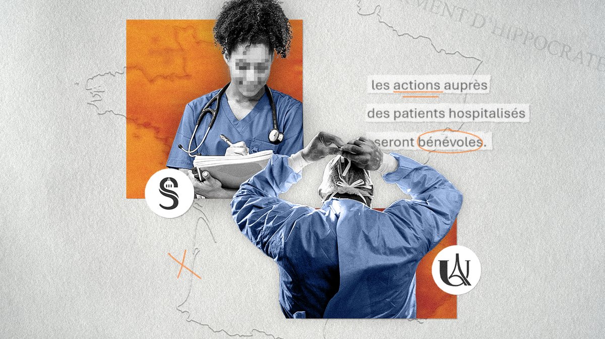streetpress's tweet photo. 🗣️ « On a l'impression d'être les bouche-trous de l'hôpital. » 

Entre bénévolat et chantage, les étudiants en médecine réquisitionnés pour la canicule 👇 

https://t.co/yWBwPGSNHd https://t.co/UgytdNEokw