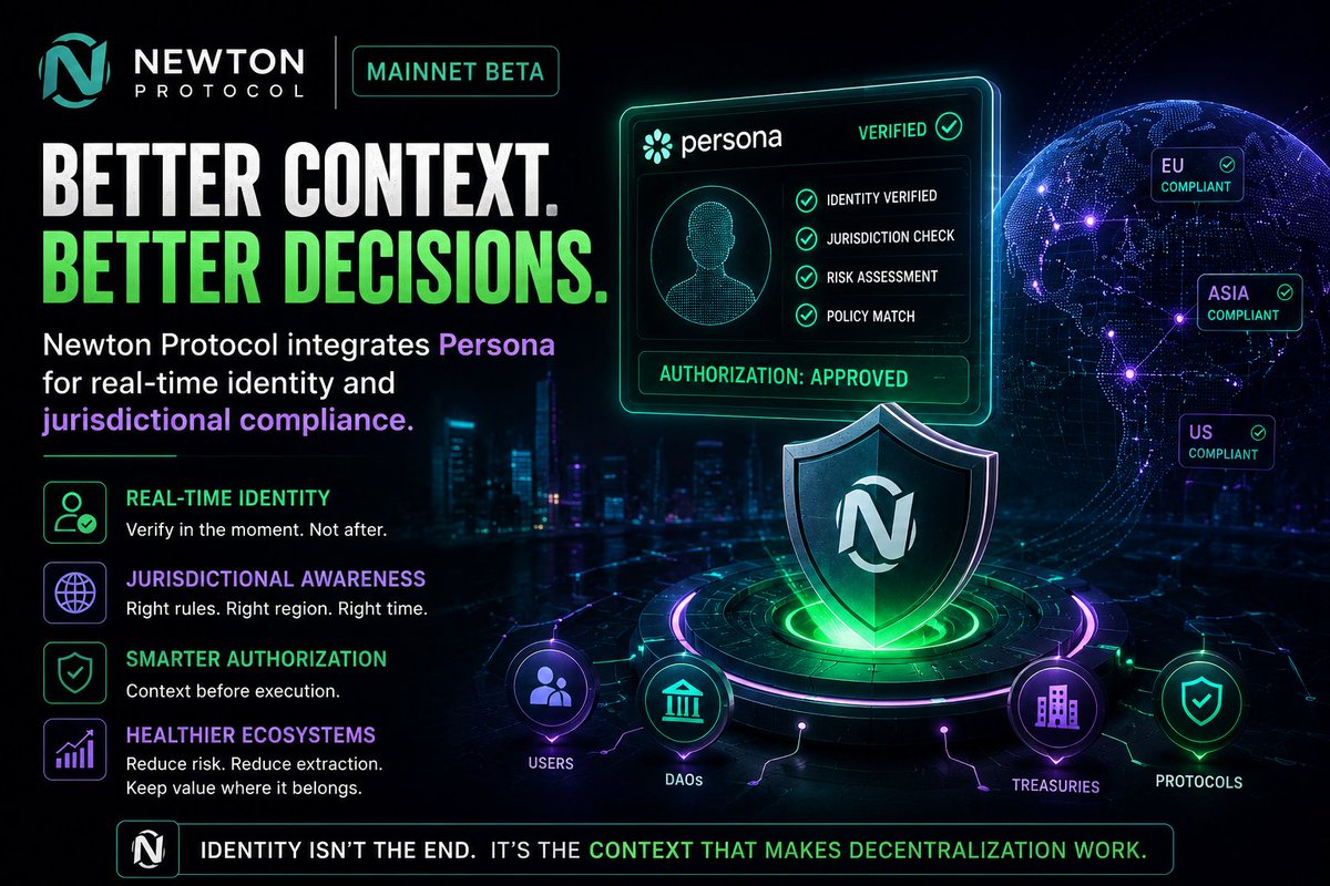 CryptoFXp25's tweet photo. Can Newton Mainnet Beta create an ecosystem where context improves decision quality without turning participation into another maze of rules The question feels much more important than the announcement itself. @newton_xyz #Newt ethereum:0xd0ec028a3d21533fdd200838f39c85b03679285d https://t.co/0NrALiQ5FM
