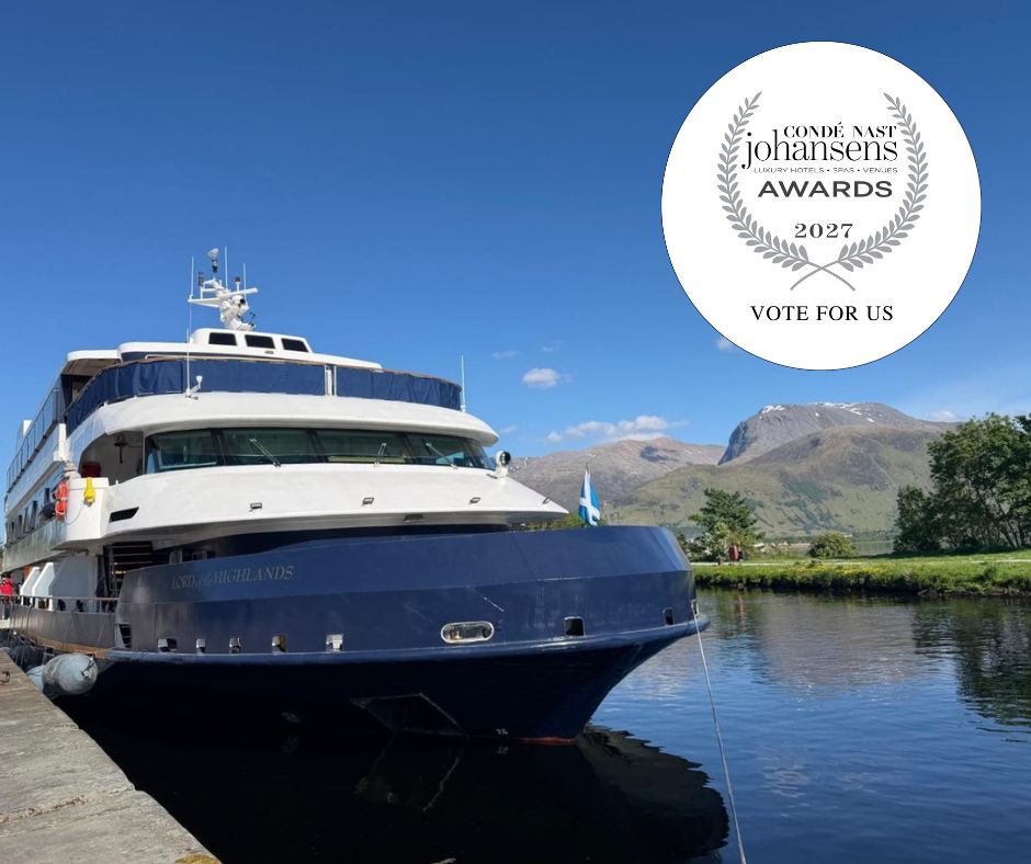 Hebcruises's tweet photo. Voting in the 2027 Condé Nast Johansens Awards for Excellence is now open and we would be thrilled if you would vote for Lord of the Highlands. Voting will remain open until Monday, 31st August 2026 and you can cast your vote here: https://t.co/wDqfg2Tz3Y https://t.co/hgM1l5jpqS