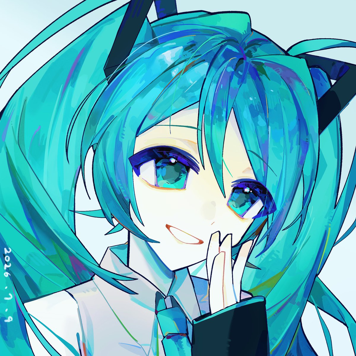 bluestar945's tweet photo. #初音ミク 
#miku
 #vocaloid 
吶吶 https://t.co/lLdBWVAkoF