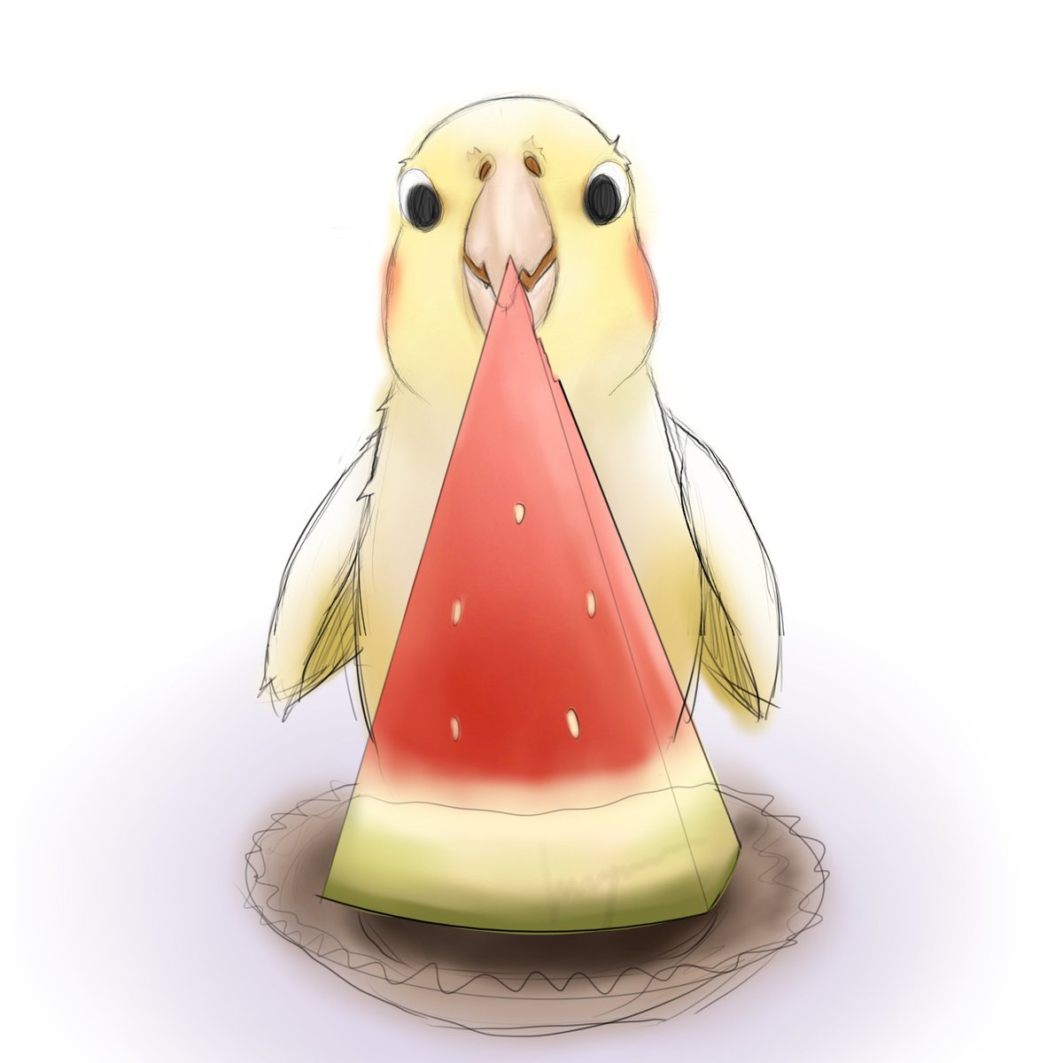 imuginaa's tweet photo. A sketch of a bird eating watermelon 🐥

#bird #sketch #art https://t.co/V8Snlyd7vU