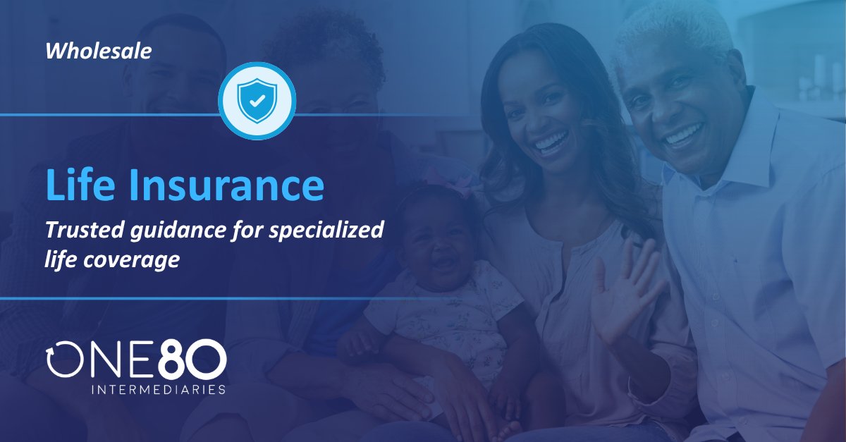 One80_Inter's tweet photo. With 60+ years of experience, our Wholesale Life Insurance practice helps retail agents navigate impaired risk, estate planning, business continuity, financial underwriting, and high-net-worth cases with access to leading carriers.

Learn more: https://t.co/w4P6ldDI0b https://t.co/Mq76V2M6Dj