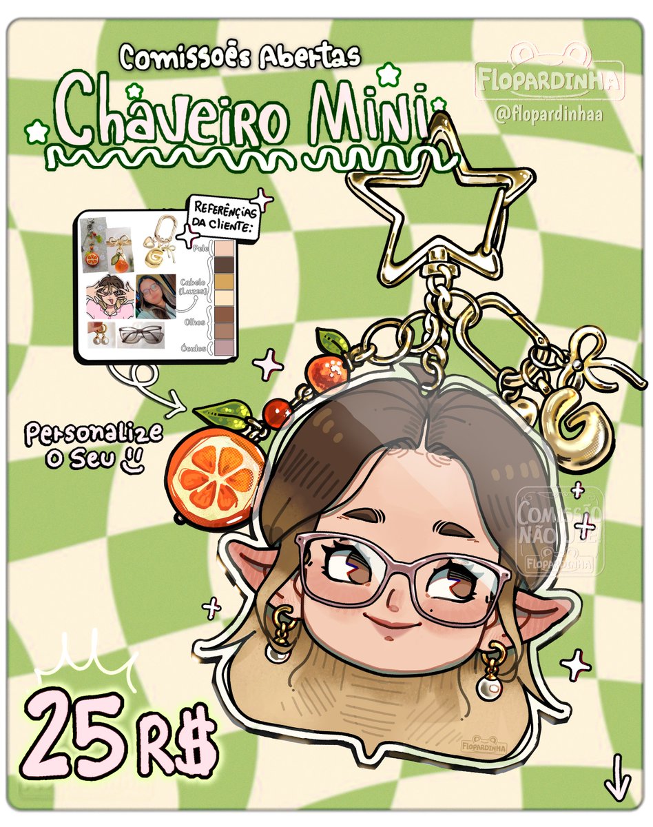flopardinha's tweet photo. ✰ COMISSÕES ABERTAS DE ARTE DE CHAVEIRO ✰

(apenas 5 slots) CHAMA DM!

🔄+❤️ ᴹᵃⁱˢ ⁱⁿᶠᵒʳᵐᵃᶜ̧ᵒ̃ᵉˢ ⤵︎ https://t.co/PzYwzCos1b