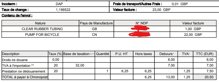 RBitard's tweet photo. @MerlijnTrader if only it'd be 3€, just got 20.5€ to pay for a 23 pounds item shipped from UK lol https://t.co/d3l1pkIFbb