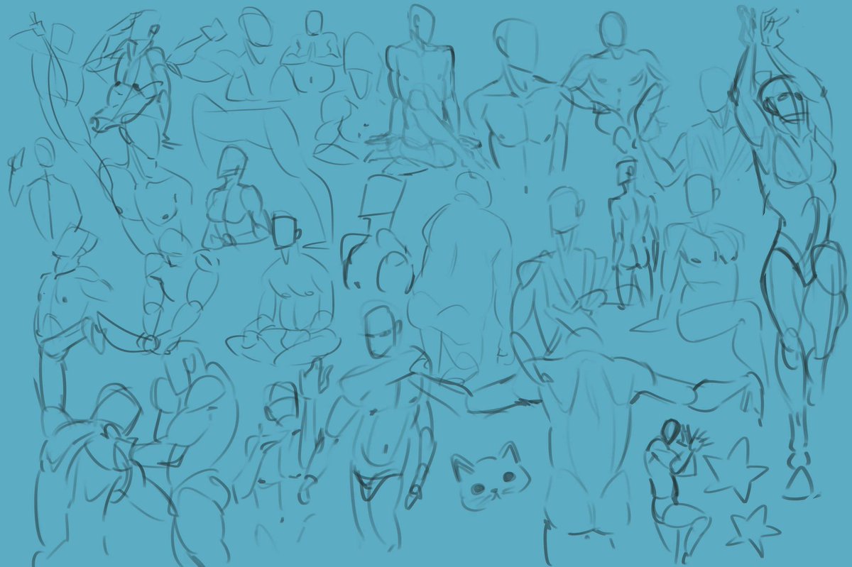 silver_sterner's tweet photo. Getting back into the drawing flow by doing intense figure practice🫦🫦 https://t.co/0KktMtIoLP